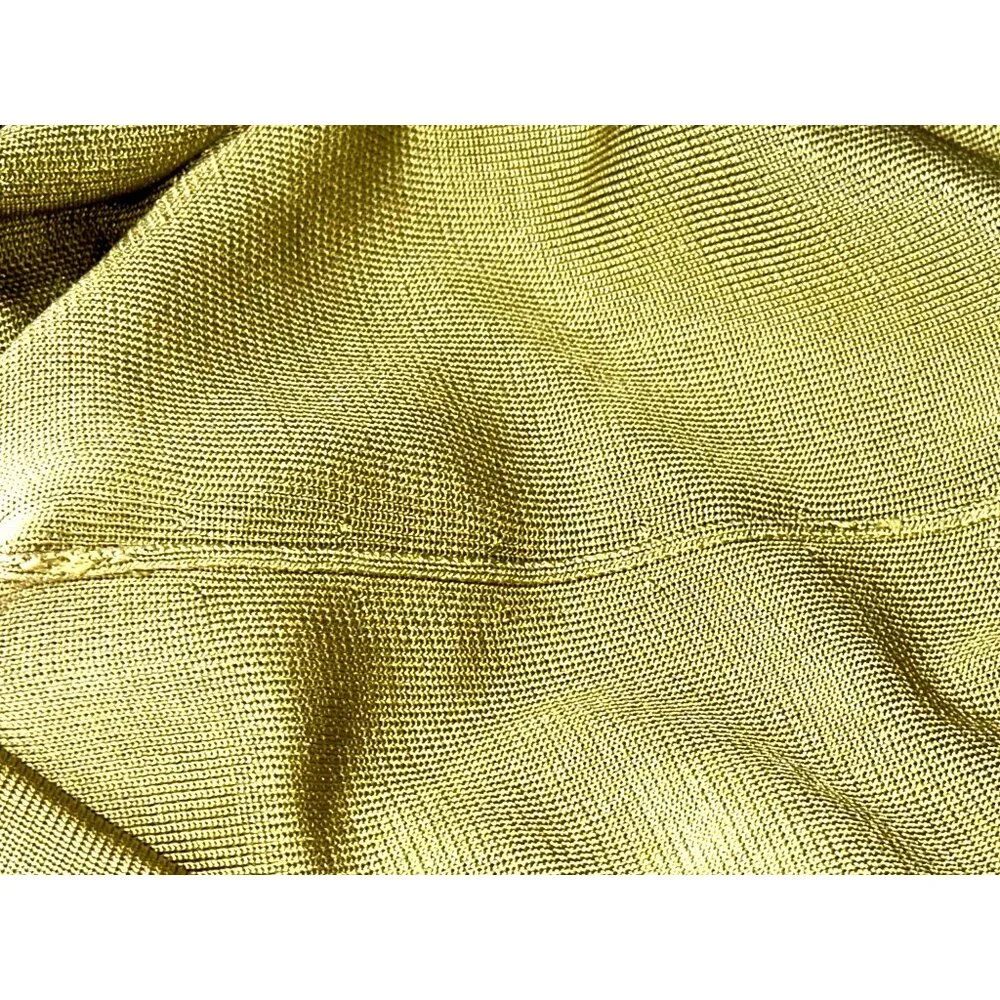 Dana Buchman Petite Medium Green All Silk Collared Sweater Quiet Luxury Chic Top - Picture 9 of 10